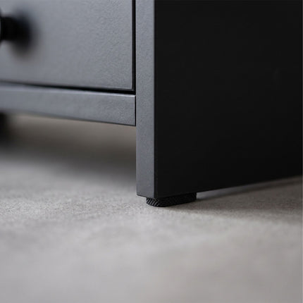 Monitor Stand with 3 Drawers – Black MDF, 10 kg Capacity