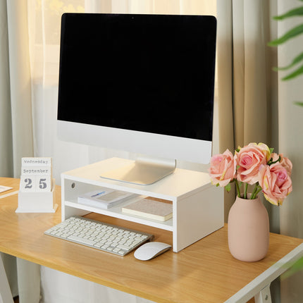 Monitor Stand with Storage Shelf – Ergonomic, Space-Saving