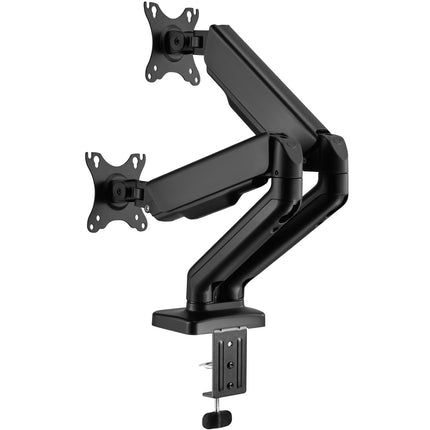 Držák monitoru dvojitý s pružinou 17"-32", černá