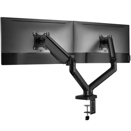 Držák monitoru dvojitý s pružinou 17"-32", černá
