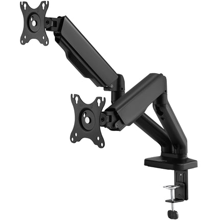 Držák monitoru dvojitý s pružinou 17"-32", černá