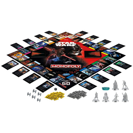 Monopoly Brettspiel Star Wars Dunkle Seite, Englische Version