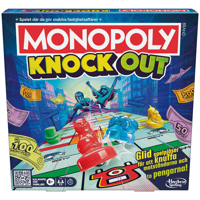 Monopoly Brettspiel – Schwedische Ausgabe für 2–8 Spieler
