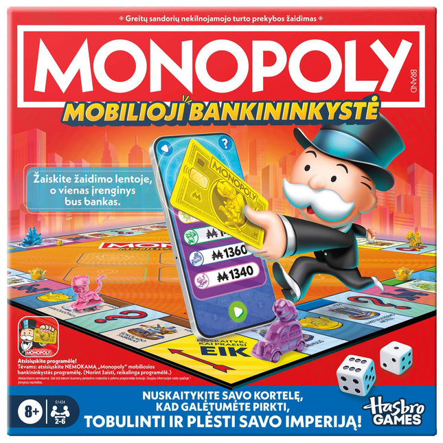 Monopoly Brettspiel mit App-Banking – Litauische Ausgabe