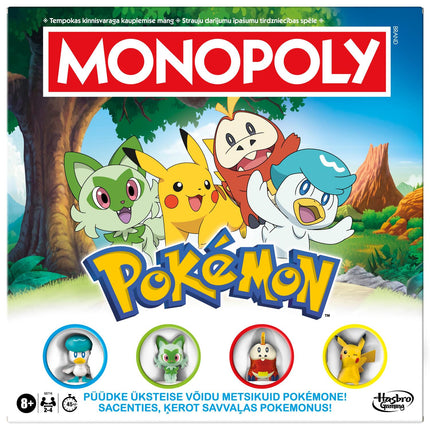 Monopoly Brettspiel mit Pokémon auf Estnisch und Lettisch