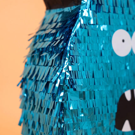 Monster Piñata mit Stock und Augenmasken-Set