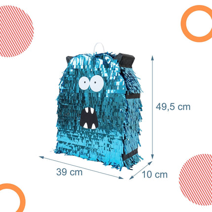 Monster Piñata mit Stock und Augenmasken-Set