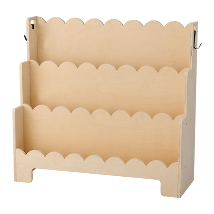 Montessori Bookshelf, 3-Tier Front-Facing, Hooks