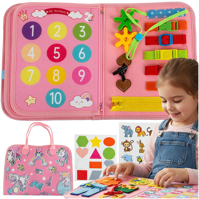 Montessori Sinnesbuch für Kinder, 7-in-1-Aktivitäten