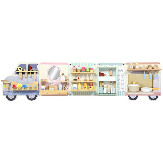 Montessori Truck Wall Busy Board, 163.8 cm, Age 3+