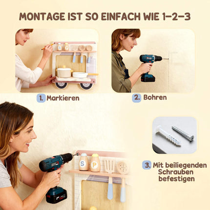 Montessori LKW-Wand-Aktivitätstafel, 163,8 cm, ab 3 Jahren