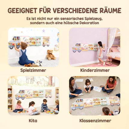 Montessori LKW-Wand-Aktivitätstafel, 163,8 cm, ab 3 Jahren