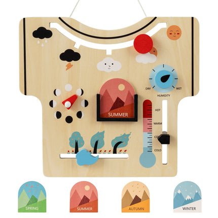 Montessori Holzkalender – Jahreszeiten, Wetter, Mondphasen