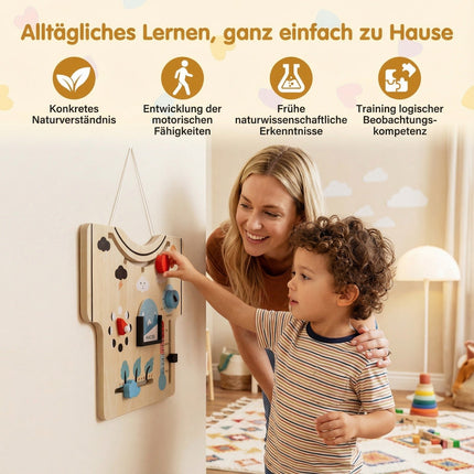 Montessori Holzkalender – Jahreszeiten, Wetter, Mondphasen