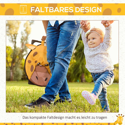 Yellow Folding Camping Chair For Kids - Indoor/Outdoor Steel