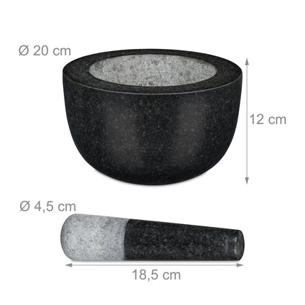 Mörtel Granit mit Schlag
