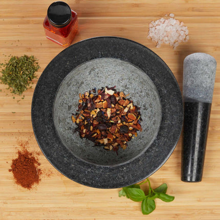 Mörtel Granit mit Schlag