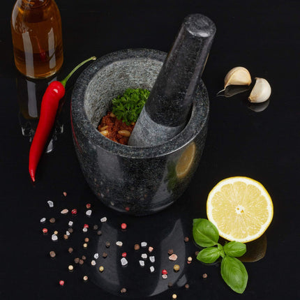 Mörtel Granit mit Schlag