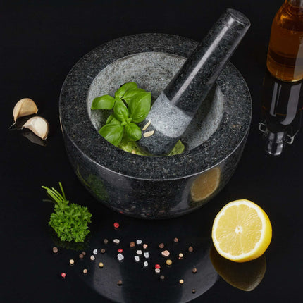Mörtel Granit mit Schlag