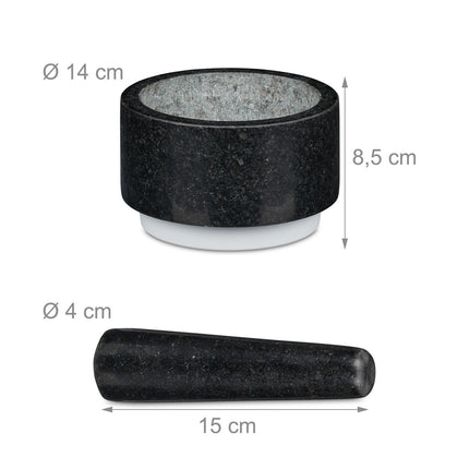 Mörtel Granit mit Schlag