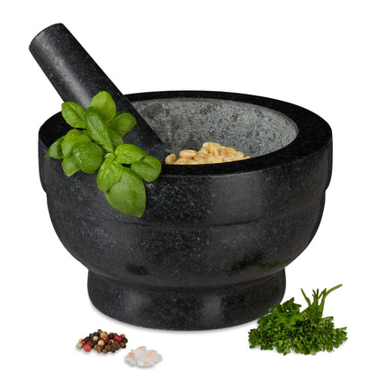 Mörtel Granit mit Schlag