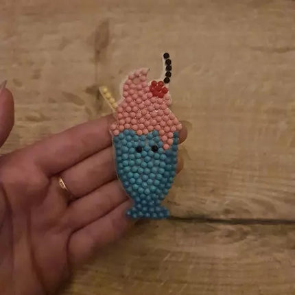 Mosaik-Diamantstickerei + Schlüsselanhänger Kruzzel 20454 