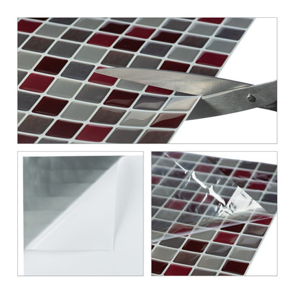Mosaic tiles - stickers - set of 10