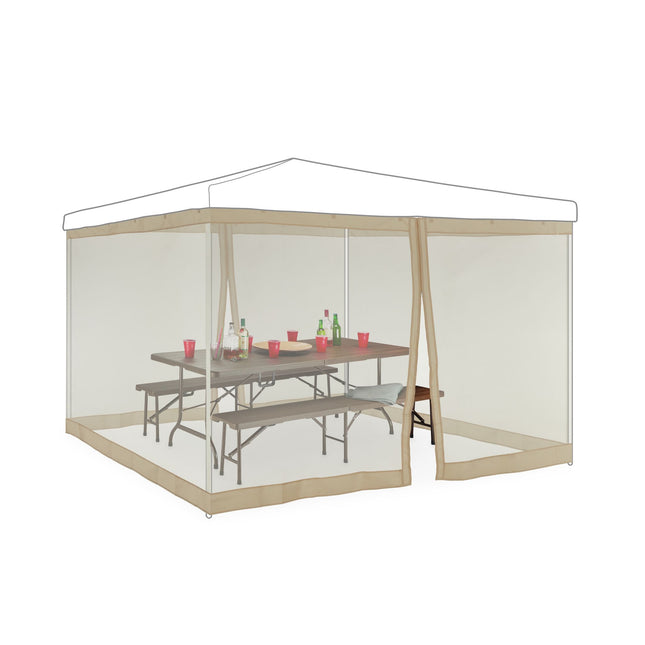 Moskitonetz für 3x3m Pavillon Beige