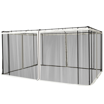 Moskytiéra pro altán 3x4, 4 panely, zip, černý nylon
