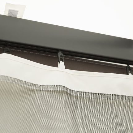 Moskytiéra pro altán 3x4, 4 panely, zip, černý nylon