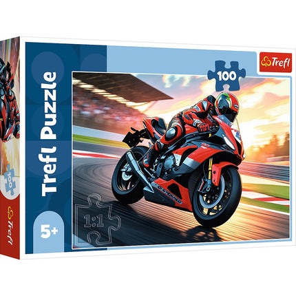 Puzzle motorka, 100 dílků, rychlé sestavení