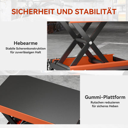 Motorrad-Hebebühne, 500 kg Tragkraft, höhenverstellbar