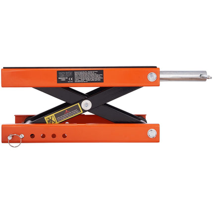 Motorcycle Scissor Jack Lift, 1100 lb Wide Deck
