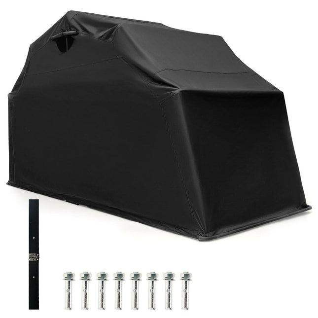 Motorradunterstand, 600D Oxford-Gewebe, 345x137x190 cm