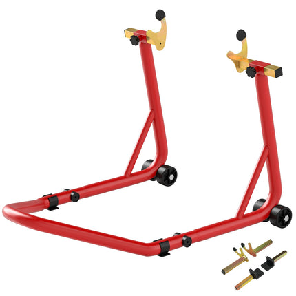 Motorradständer Vorne/Hinten, 544 kg Tragkraft, Stahl, Rot