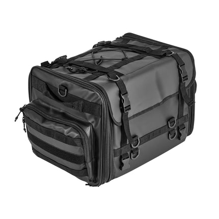 Motorcycle Tail Bag, 40-60L Expandable, Rain Cover