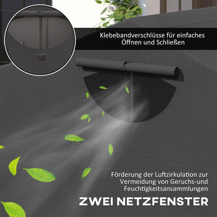 Wasserdichte Motorradabdeckung, faltbares Oxford-Gewebe 345cm