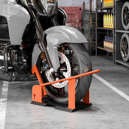 Zakládací klín na kolo motocyklu, nastavitelný, ocel, nosnost 816.5 kg