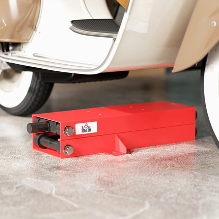Motorcycle lift with 500 kg capacity, adjustable 95-400 mm