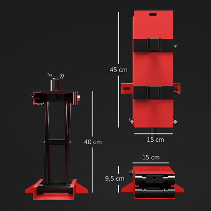 Motorcycle lift with 500 kg capacity, adjustable 95-400 mm