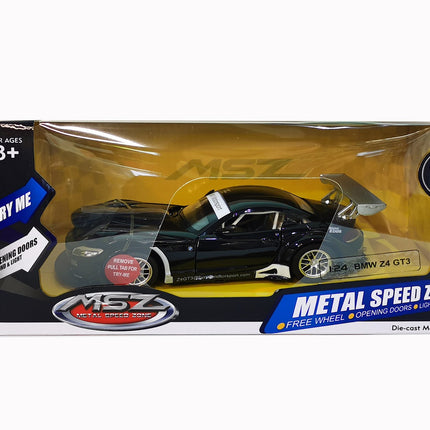 Kovový model Msz Bmw Z4 Gt3, měřítko 1:24