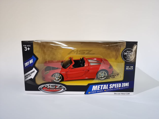 Kovový model Msz Porsche Carrera Gt, měřítko 1:24
