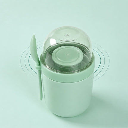 Muesli Cups To Go, 4-Pack, Green, BPA-Free Plastic
