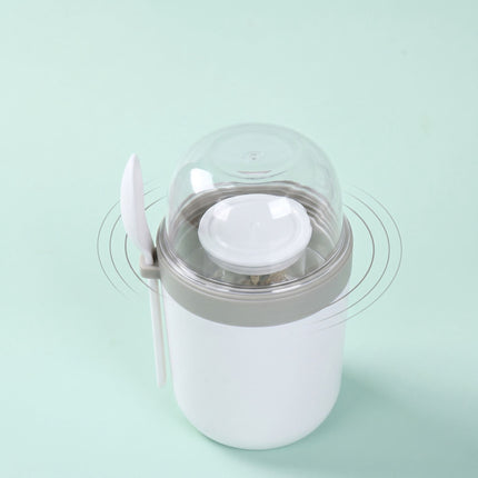 Muesli To-Go Cups with Spoon, 4-Pack, BPA-Free Plastic
