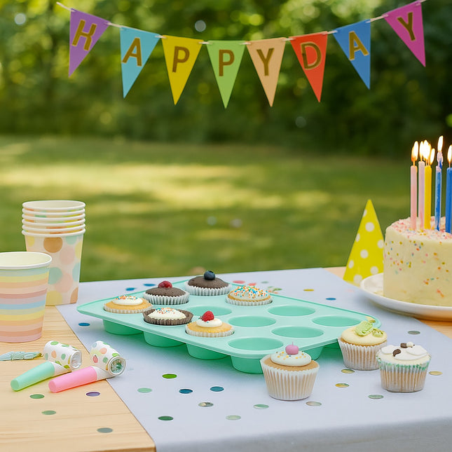 Box na muffiny a cupcaky, na 24 kusů, dvoupatrový