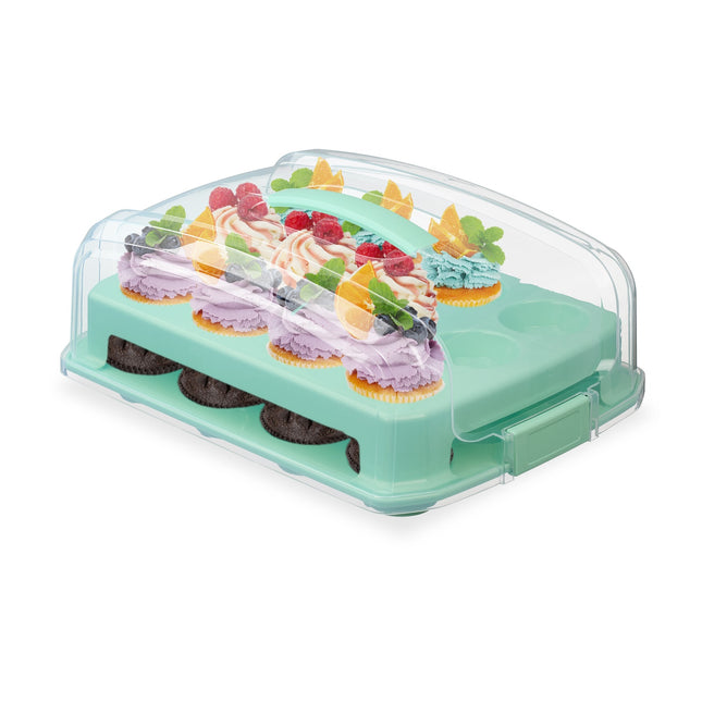 Box na muffiny a cupcaky, na 24 kusů, dvoupatrový