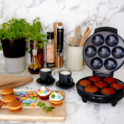 Muffinmaker Keramik 7 Muffins 700W MM400 Schwarz
