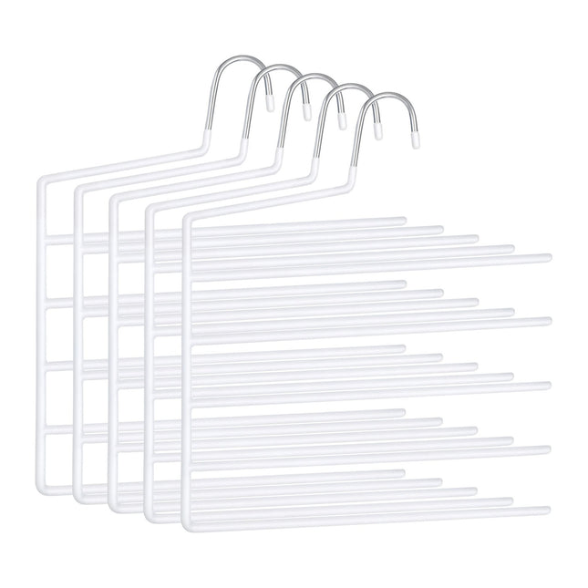 Multi Trouser Hangers – Non-Slip, Space-Saving, 5-Pack