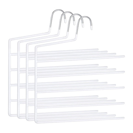 Multi Trouser Hangers, Non-Slip, Space-Saving, 5-Pack
