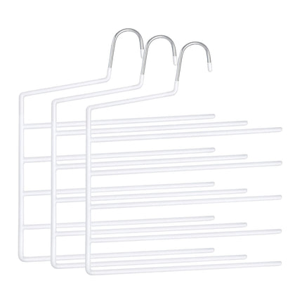 Mehrfach-Hosenbügel, rutschfest, platzsparend, 5er-Pack